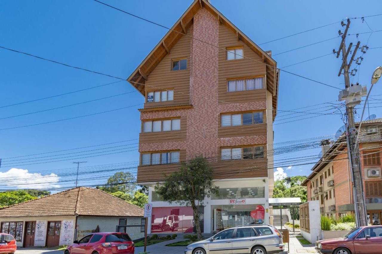Rosa Edificio Solar Da Encosta Apartment Gramado Bagian luar foto